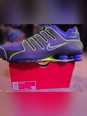 Nike SHOX NZ Running Shoes Bright Blue/Neon Green